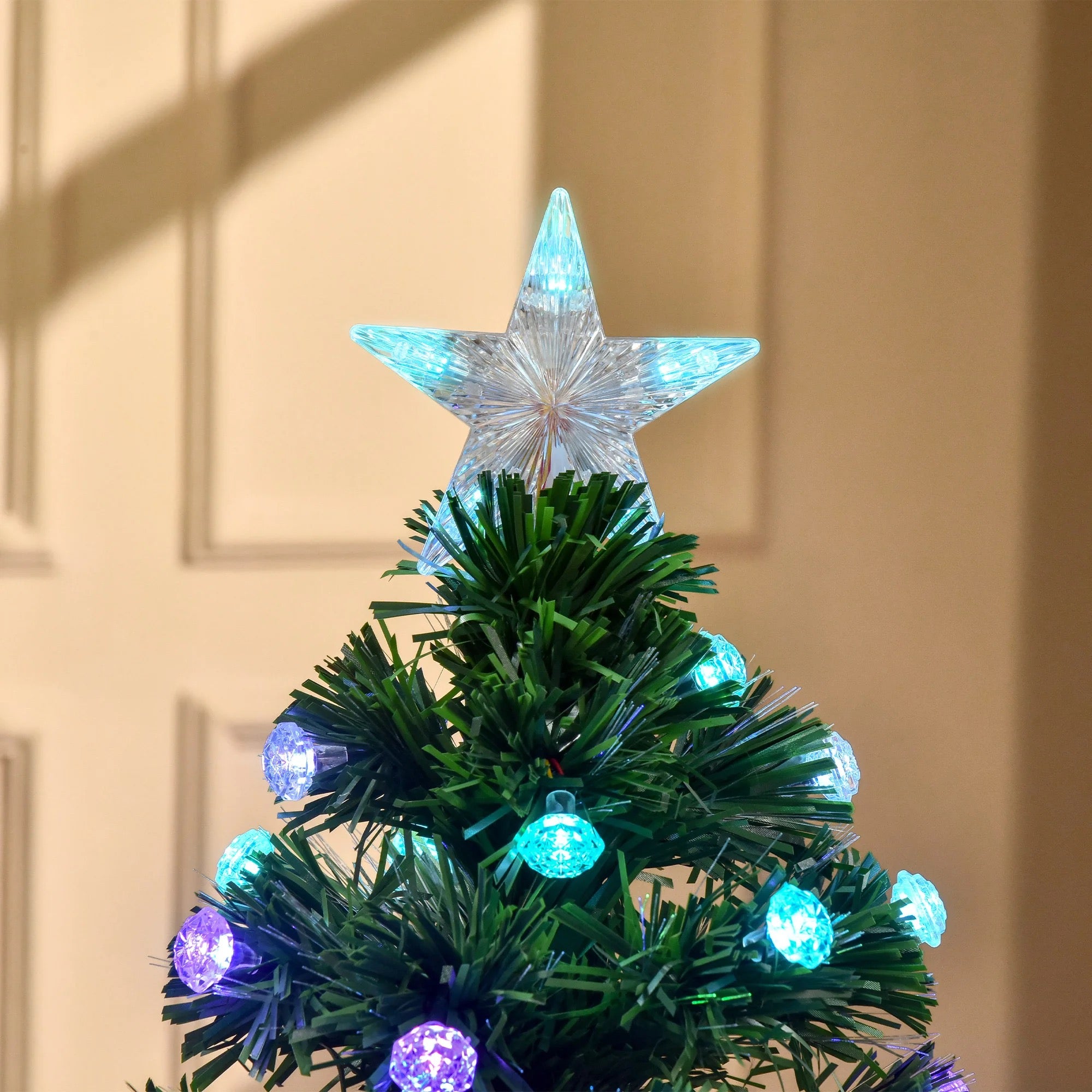 4ft Pre-Lit Fibre-Optic LED Christmas Tree – Warm White Glow